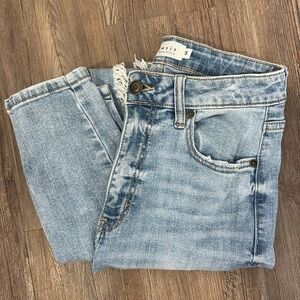 Oasis Light Blue Distressed Skinny Jeans